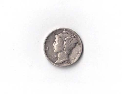 1945-D Mercury Dime, FINE