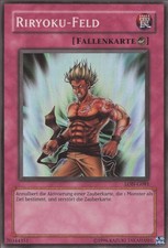 YuGiOh Riryoku-Feld (V.1) LON-DE081 Super Rare Played 1st