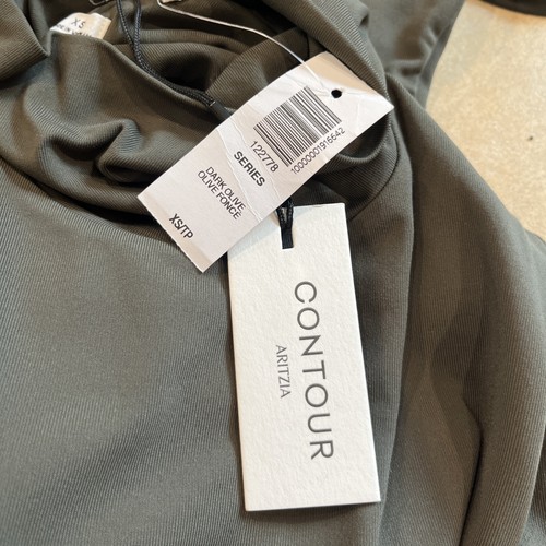 aritzia Women XS Olive turtleneck long midi contour dress EE - Picture 7 of 11