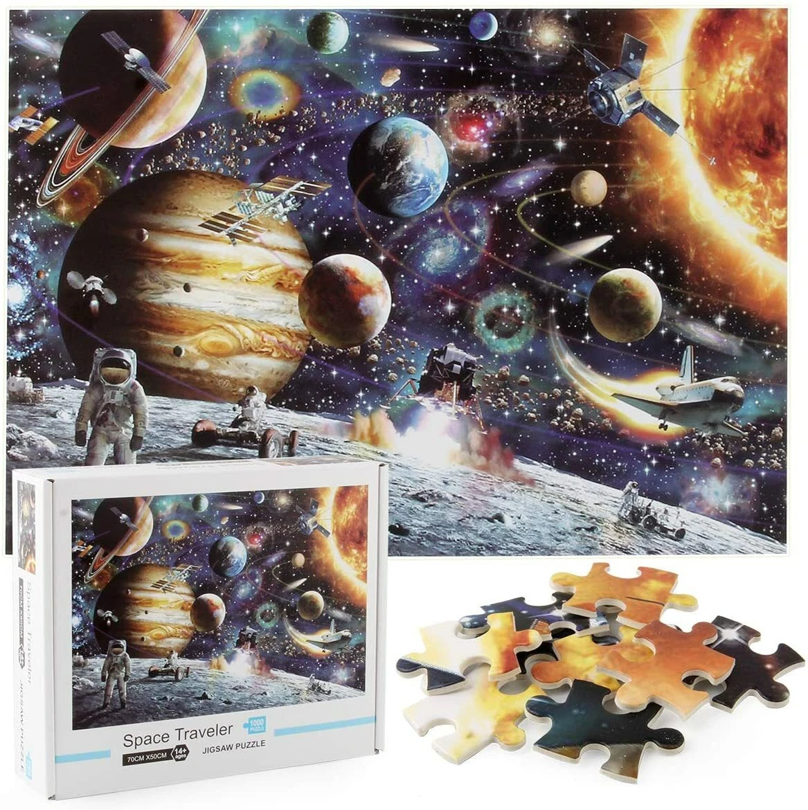 Space Planet Jigsaw Puzzles 1000 Pieces Challenge for kids and Adults