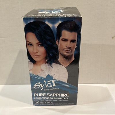 Splat Original Complete Kit with Bleach & Peroxide Pure Sapphire