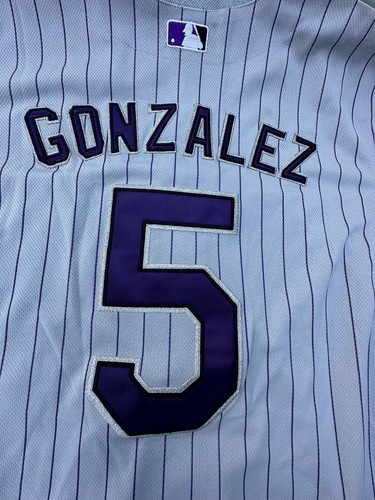 Majestic MLB Colorado Rockies Carlos Gonzalez #5 Jersey Size 48. - Picture 5 of 5