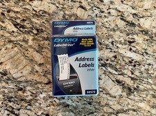 1- NEW DYMO 30572 Label Writer ADDRESS LABELS 520 White 28mm x 89mm