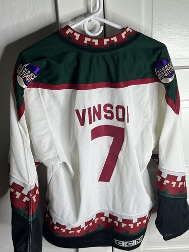 CCM Phoenix Coyotes Dave Manson Kachina Jersey Vtg 90s NHL Hockey size small j4 - Picture 8 of 11