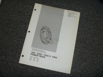 CAT Caterpillar 130G Power Train Operation Testing Service Repair Manual S/N 61M