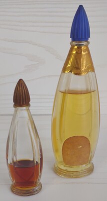 Vintage Set Of 2 Rampage By Bourjois Eau De Cologne/Perfume Bottles, C.1950'S