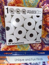 TP Hoarding Toilet Paper Puzzle 1000 Piece Jigsaw Puzzle Funwares New Jigsaw