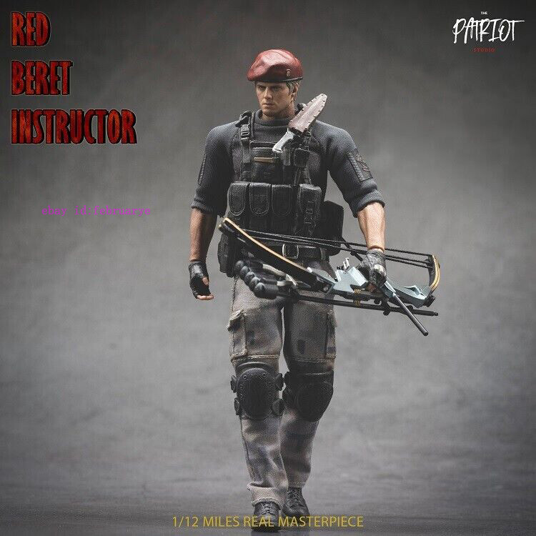 愛国者Patriot studio Red Beret 1/12BR01283A Patriot Studio 1/12 Red Beret Instructor Jack Krauser Action