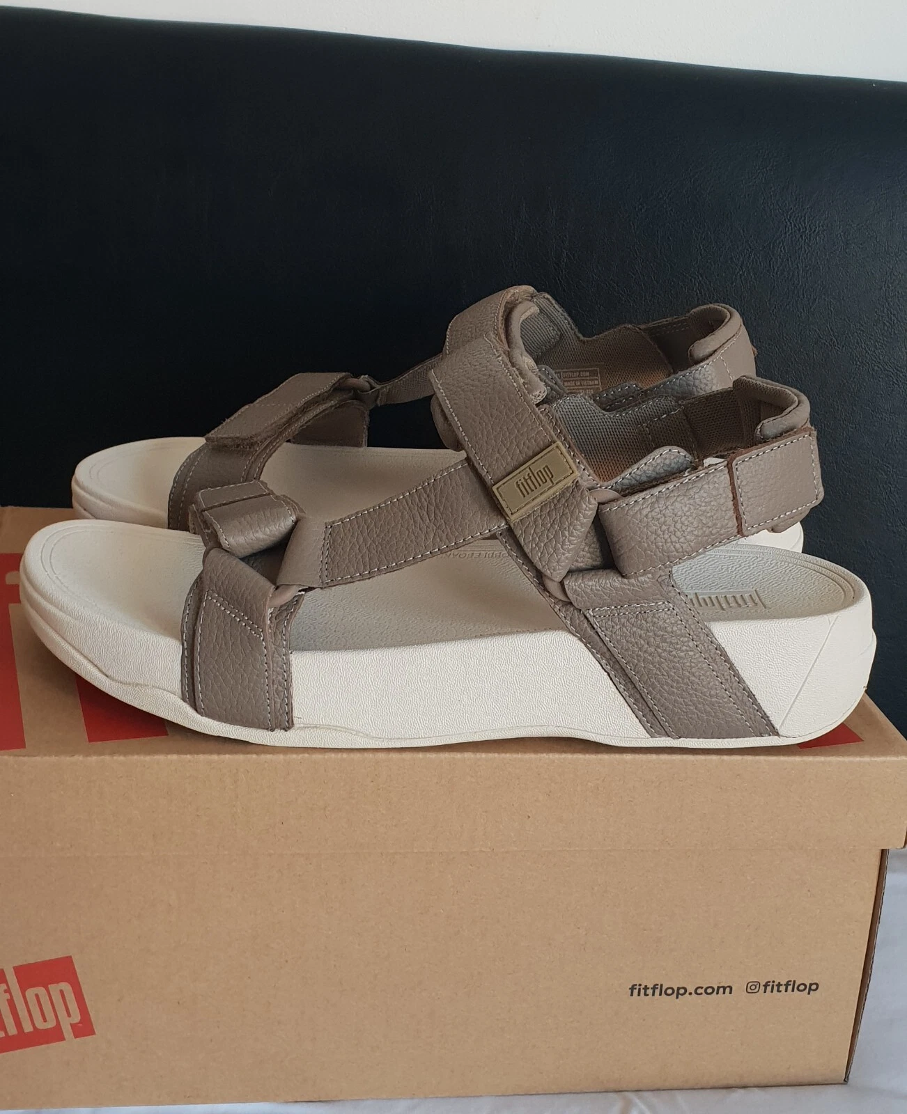 Fitflop Sandals Men's Leather Summer Outdoor Walking Summer Sandal RRP £95