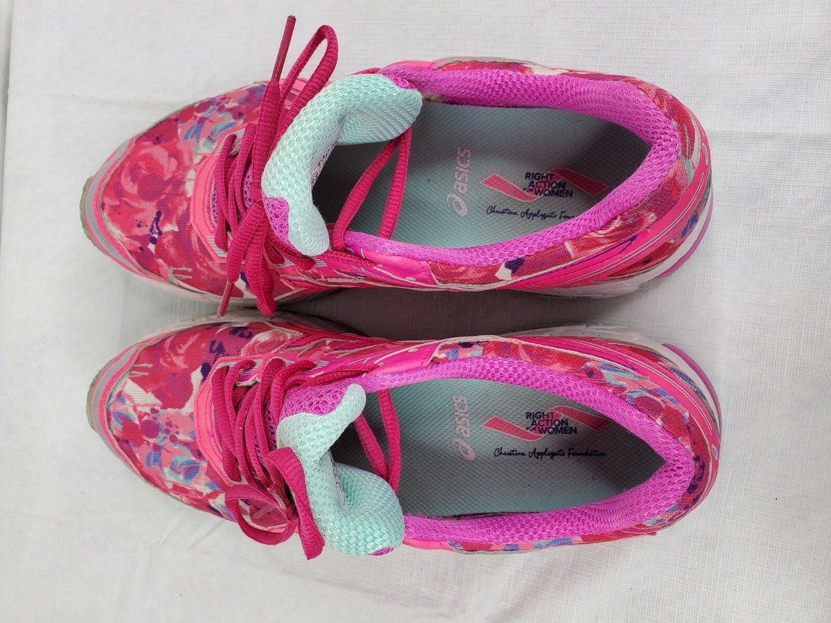 Asics Pink Floral GT 1000 Christina Applegate Running Shoes