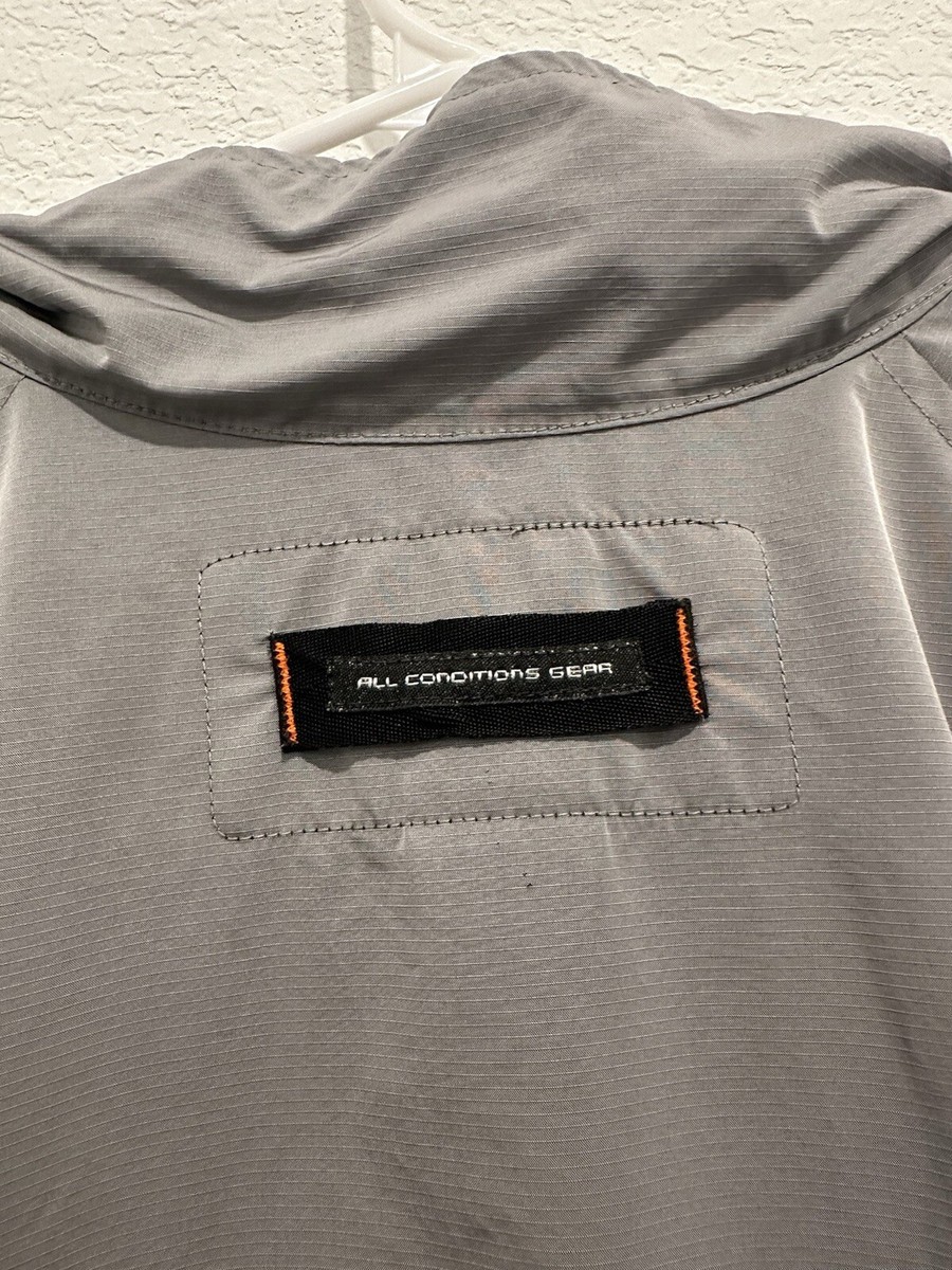 Vintage VTG 1990s Nike ACG Packable Windbreaker Shell Jacket Grey