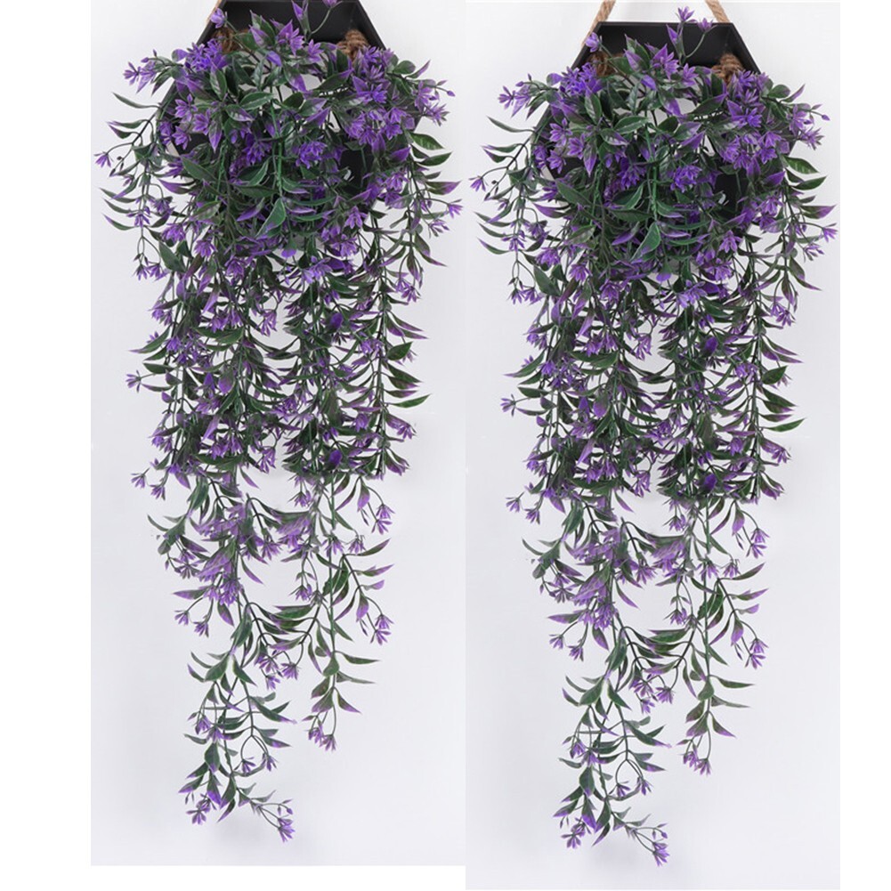 Artificial Flowers Garden Gift Home Office Realistic Vivid Wall Mounted