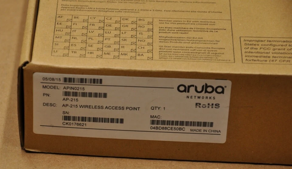 Aruba AP-215 APIN0215 Wireless Access Point New Complete - Image 2 of 4