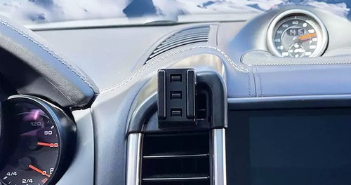Dashboard Direct Clip-On Mount Rotation Phone Holder For 2016-17 Porsche Cayenne - Picture 6 of 9