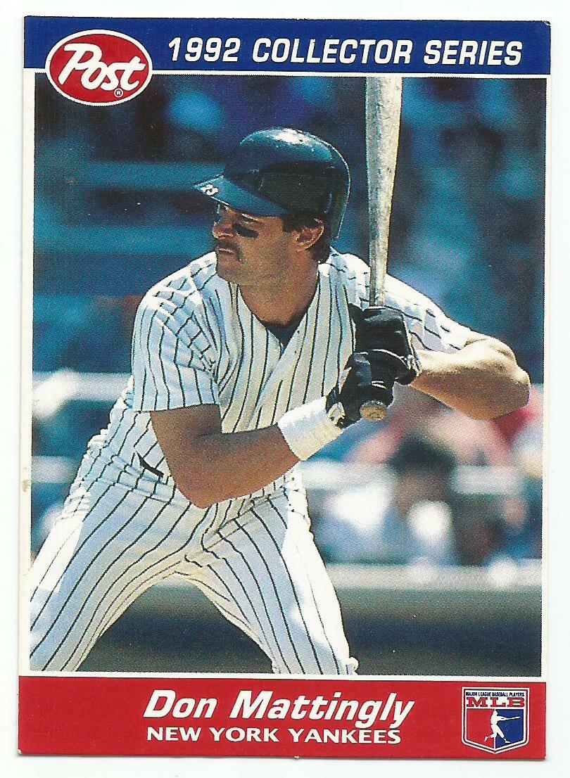 DON MATTINGLY 1992 POST CEREAL CARD NEAR MINT CONDITION NEW YORK YANKEES |  eBay