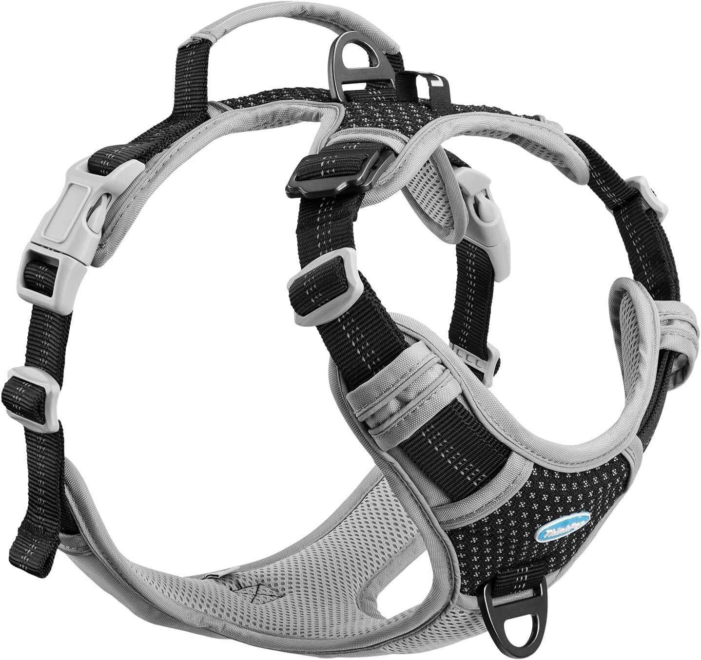 ThinkPet No Pull Harness Breathable Sport Harness with Handle - Reflective Dog S