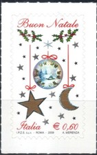 2009 italia repubblica Natale Tipo Laico MNH
