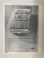 MISC1583 Vintage Advertisement 1964 Chevrolet Chevelle Convertible June 1964