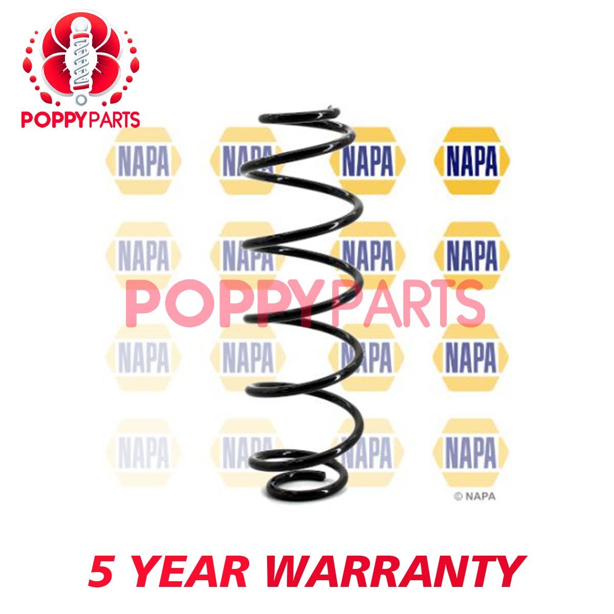 Fits Citroen C3 2009- Suspension Coil Spring Rear Poppy #2 5102CV