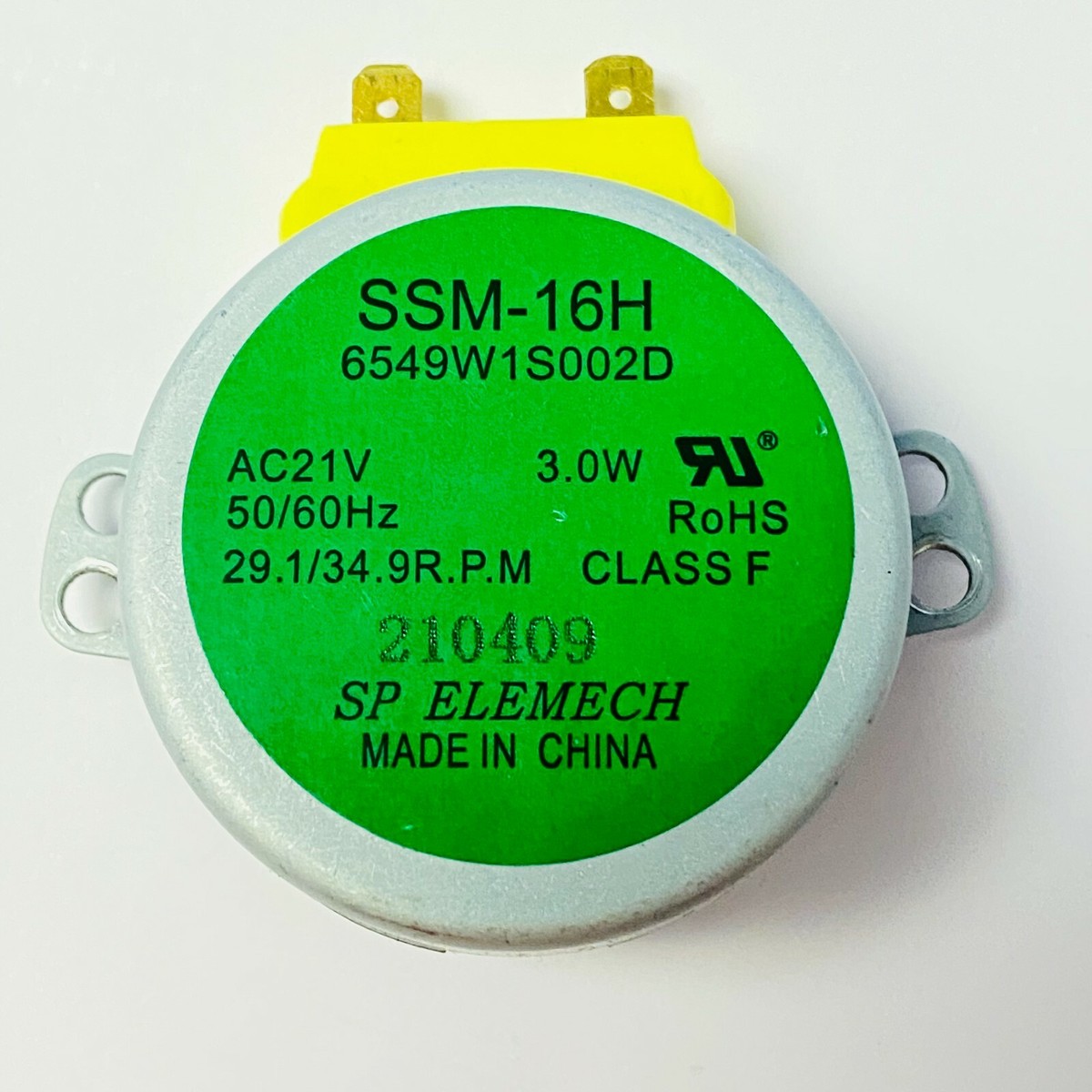 SSM-16H 6549W1S002D Turntable Synchronous Motor GE/LG/Samsung