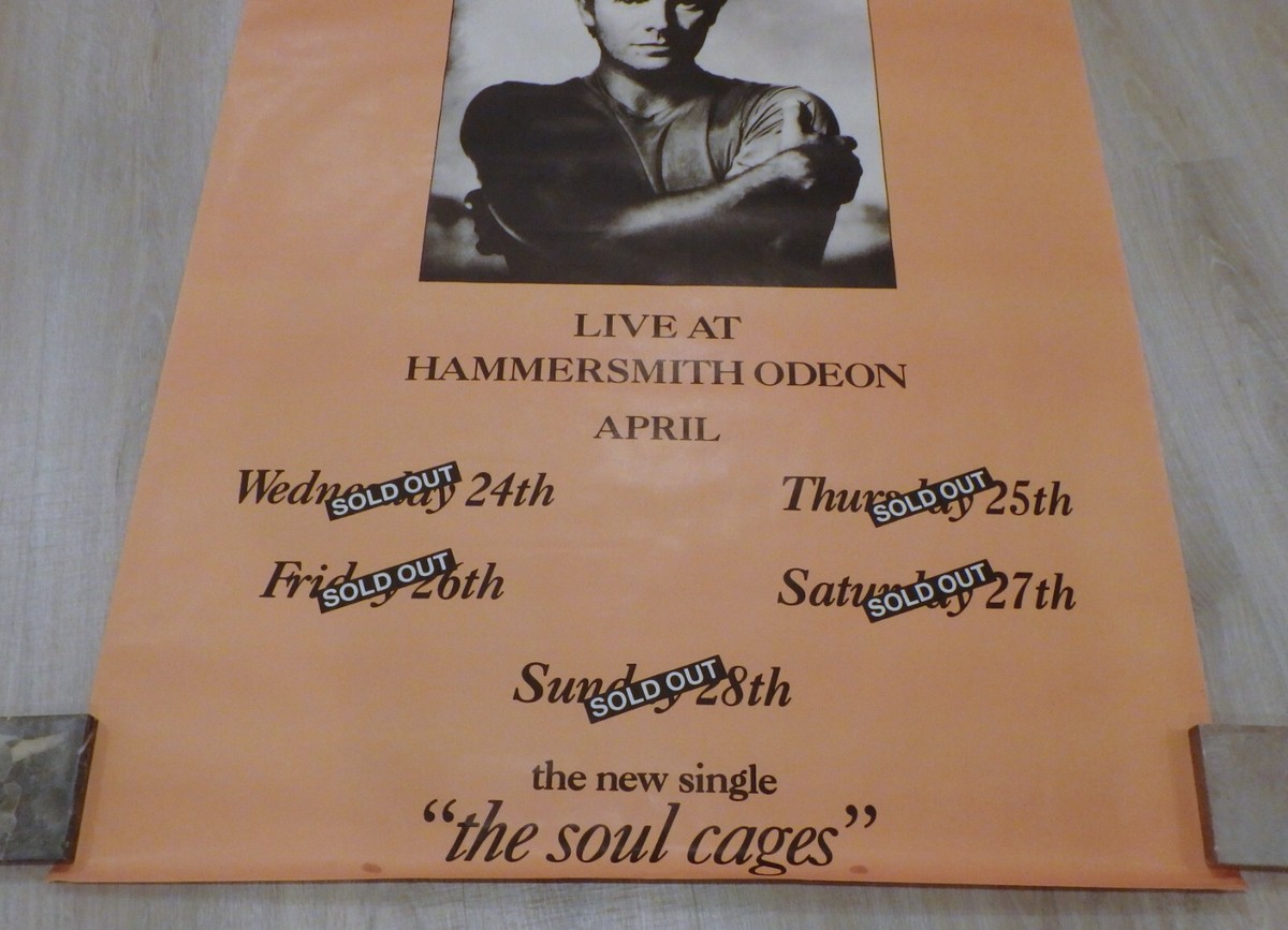 1991 Sting Live At Hammersmith Odeon April CONCERT Tour BROADSIDE