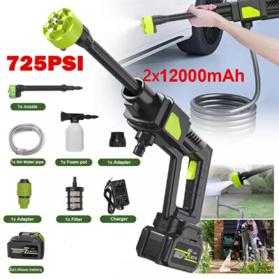 #ad Wireless High Pressure Car Washer Portable Car Wash Cleaner Machine Water Gun $78.98