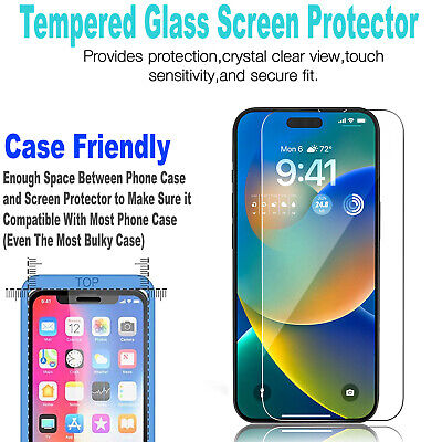 Buy For IPhone 14 13 12 11 Plus Pro Max Mini Case Shockproof + Tempered Glass Screen