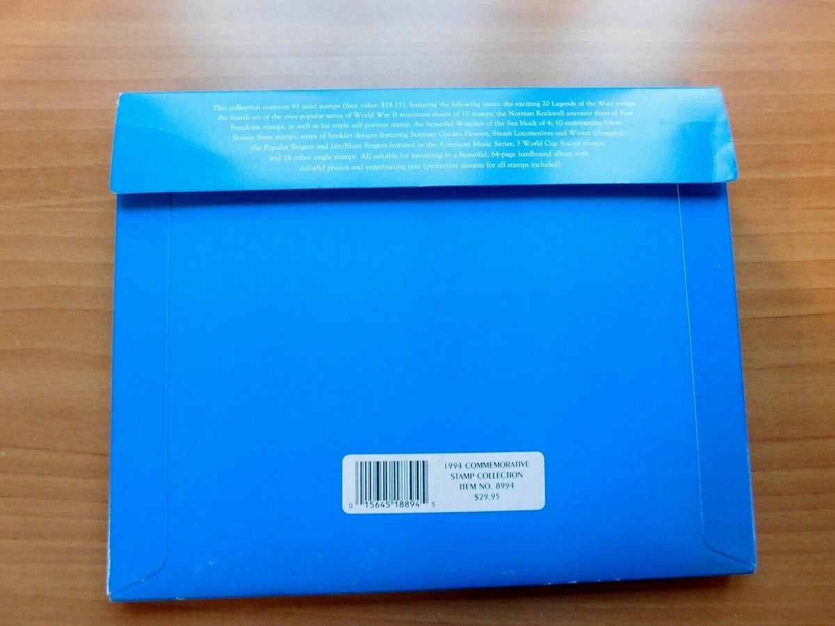 COMPLETE COMMEMORATIVE STAMP COLLECTION 1994 BOOK~SEALED