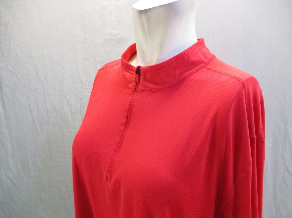 Pullover deportivo Mountain Hard Wear talla 2XL para hombre rojo 1/4 cremallera cuello alto 7W-691 Foto 4 de 4