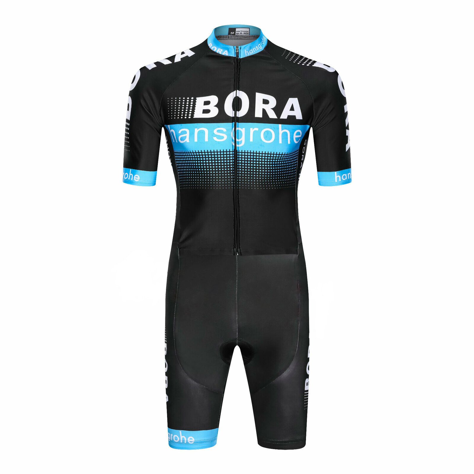 Men’s Short-Sleeve Cycling Jersey Triathlon Bodysuit Performance Jumpsuit