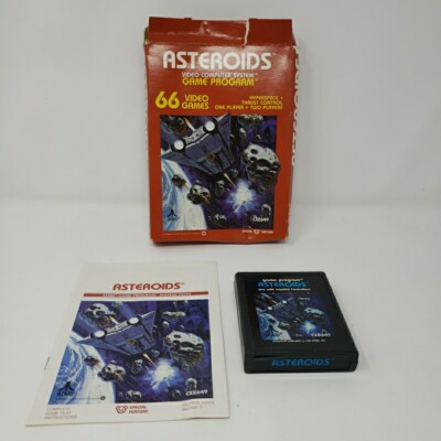 Atari 2600 Asteroids Complete In Box Combine Ship