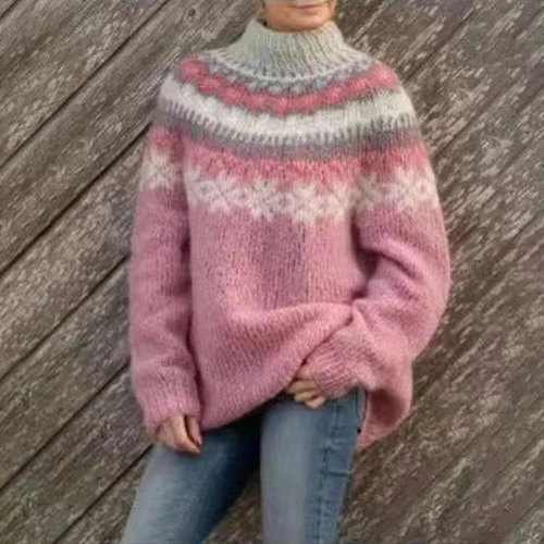 Womens Winter Sweater Lowell Patterned Pullover Fair Isle Jumper New & $ - Picture 3 of 26
