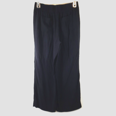 Cabi Cafe Lounger Pants Medium Black Pull On Elastic Waist Wide