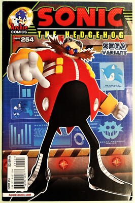 SONIC The HEDGEHOG Comic Book #254 Variant Dec 2013 COUNTDOWN TO CHAOS Pt 2  VF