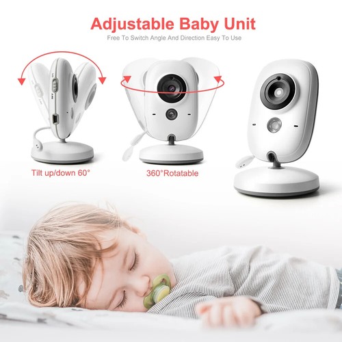 VB603 Video Baby Monitor 2.4G Wireless with 3.2 Inches LCD 2 Way Audio Talk Nigh - Picture 4 of 16
