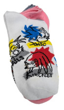 Sonic Character Socks Sonic Tails Knuckles SEGA Size 4-10
