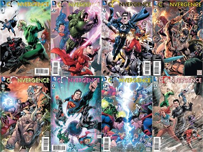 CONVERGENCE 1 2 3 4 5 6 7 8 DC Comics Set Variant Covers 1st Print Jonathan Kent