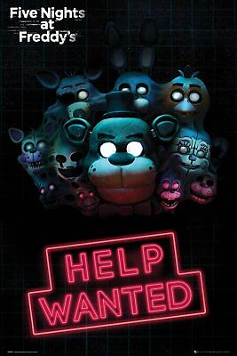 Five Nights At Freddy's - FNAF - Gaming Poster (Help Wanted) (Size