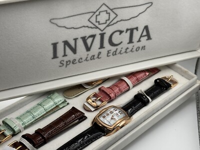 Invicta Lupah Womens Watch Rose Gold Tone Special Edition Tritnite Quartz Box New Arrival ?? Invicta Lupah Ladies Interchangeable Strap  main image 4