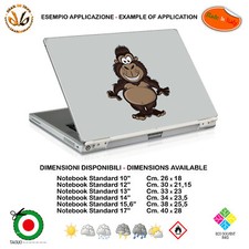 Gorilla sticker notebook tablet sticker animal cartoon print pvc 1pc