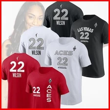 HOT SALE 30% A'ja Wilson #22 2025 Player Name & Number For Fans Fast Ship