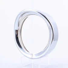 Eagle Lights 7" Chrome Frenched Headlight Trim Ring w Visor for Harley Davidson