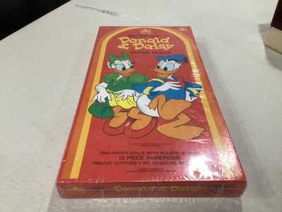 Vtg Factory Sealed Donald & Daisy Duck Paper Dolls 1984 Walt Disney Golden