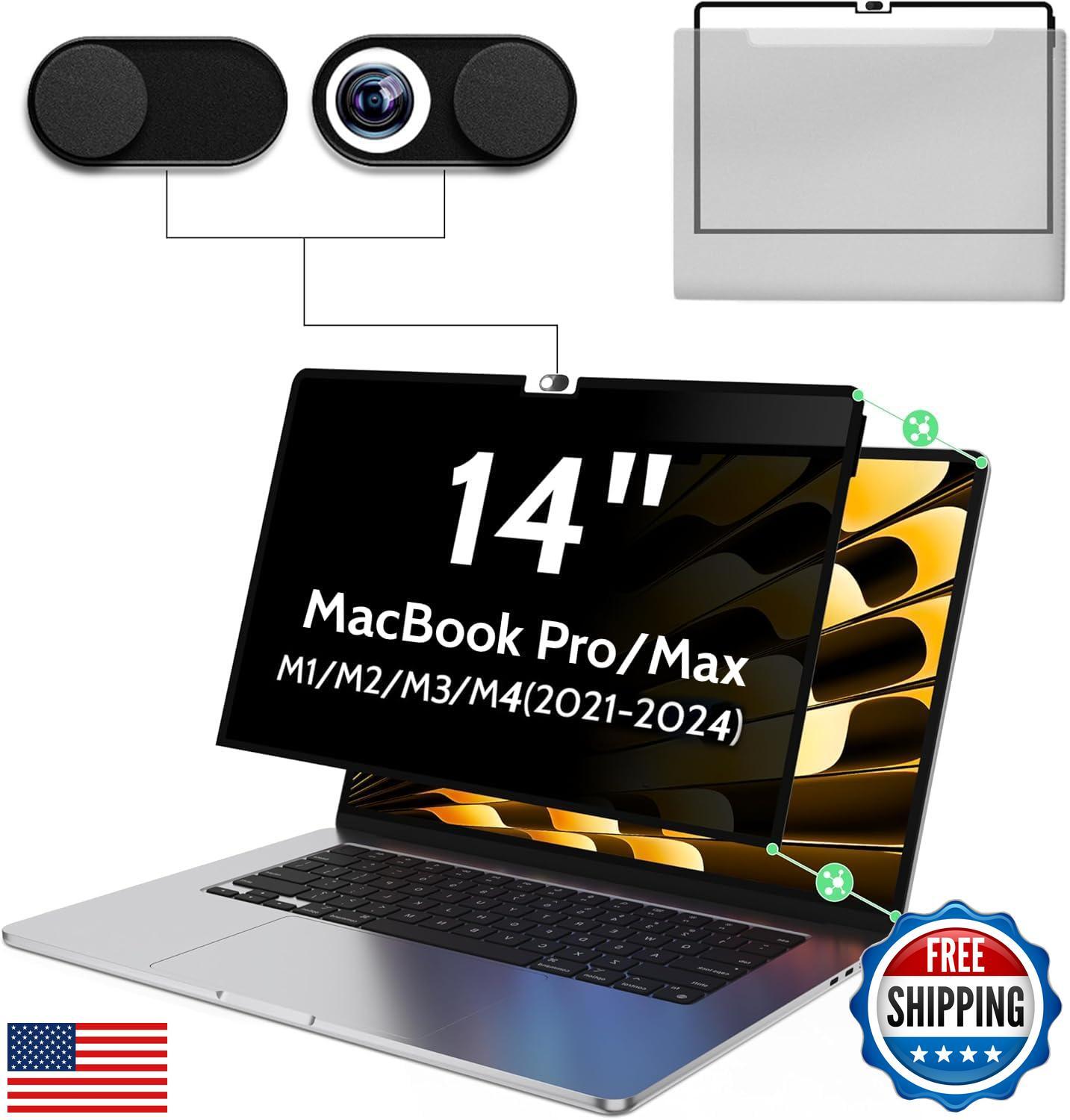 Privacy Screen for MacBook Pro 14 Inch M1/M2/M3/M4(2021-2024)-A2918 A2992 A24-image