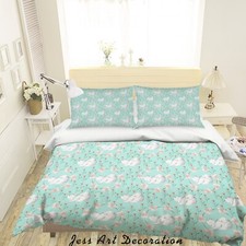 3D Fresh Animal Floral Quilt Cover Set Duvet Cover Bedding Pillowcases