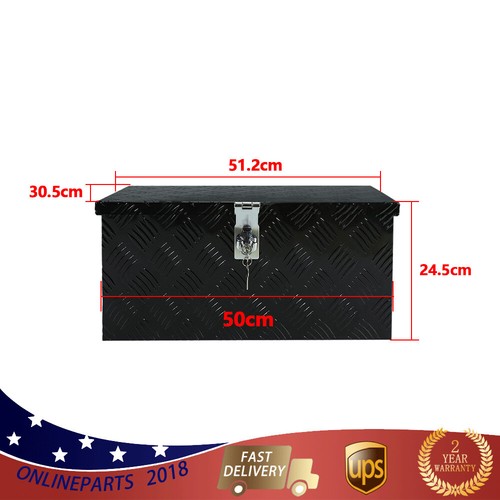 Caja de herramientas de banda de rodadura para camión de 20 pulgadas 5 barras parte inferior de la carrocería negra aluminio - Imagen 13 de 14