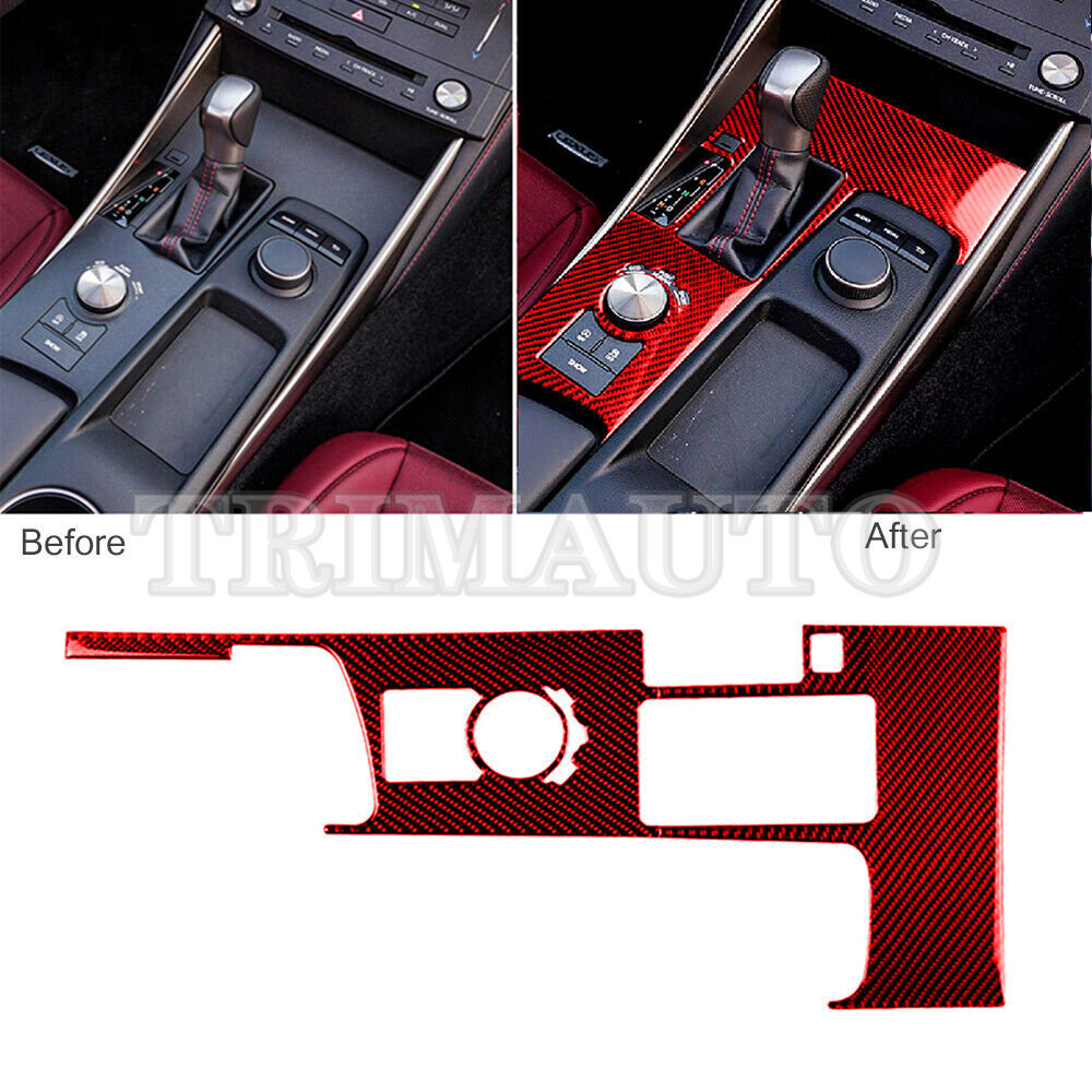 For Lexus IS250 IS300 IS350 Red Console Gear Shift Box Panel Cover