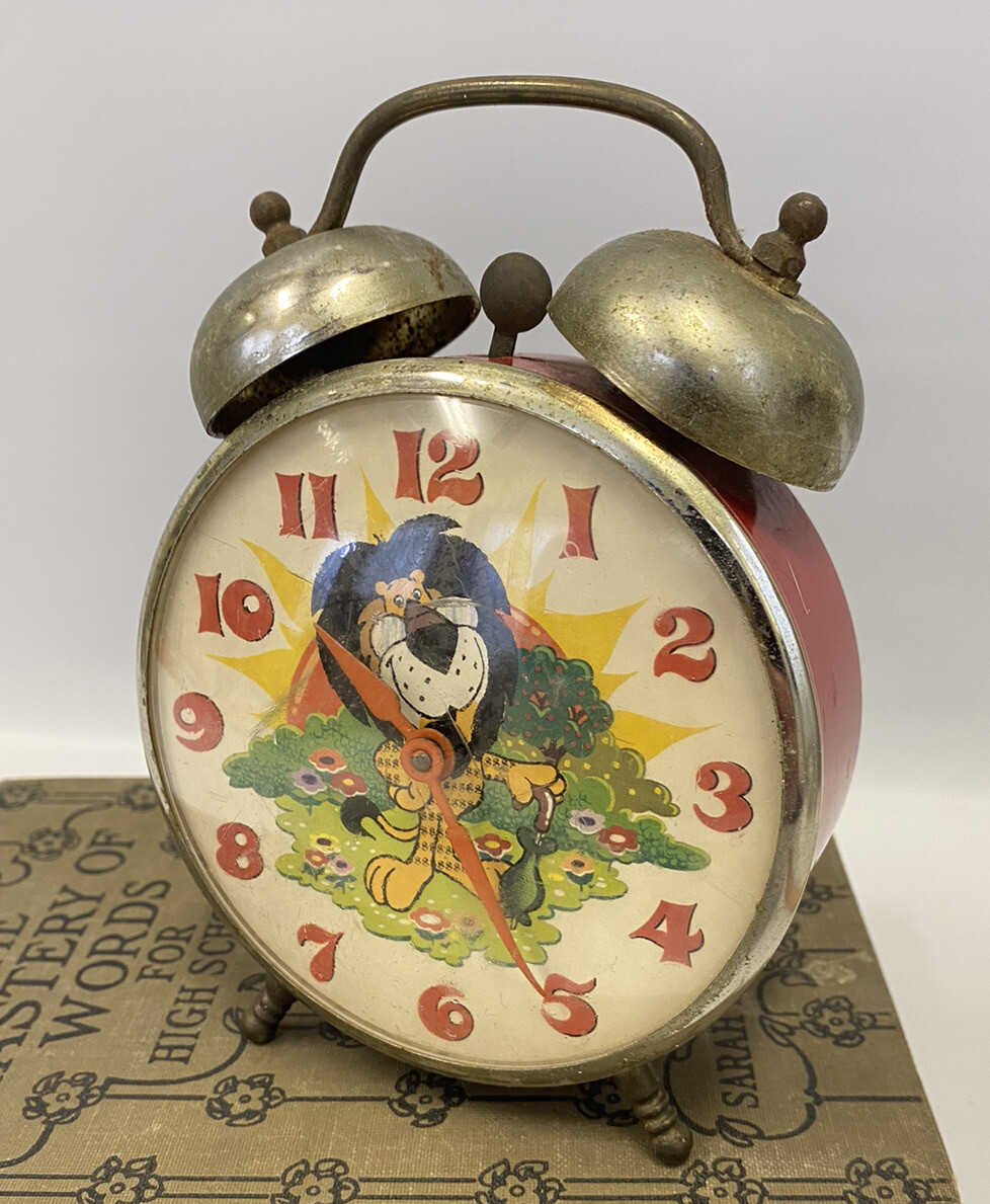 【値段交渉歓迎】Retroscope Jump Hour Red Vintage 1970s Hubert Lion Robertshaw Lux Time Red Alarm Clock