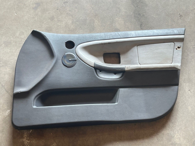 BMW E36 Door Panel Card Sedan Driver Passenger Black Leather OEM P