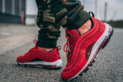 nike air max 97 red patchwork